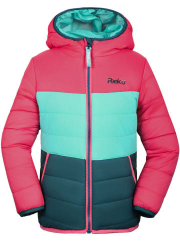 Peek U All-season doorgestikte jas "Prim" roze/turquoise