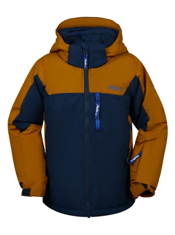 Peek U Ski-/ Snowboardjacke "Hawk" in Dunkelblau/ Orange