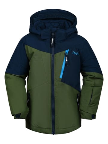 Peek U Ski-/ Snowboardjacke "Decker" in Khaki/ Dunkelblau