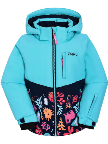 Peek U Functionele winterjas "Livia" lichtblauw/donkerblauw