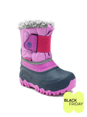 Peek U Winterboots "Bumble" roze/donkerblauw