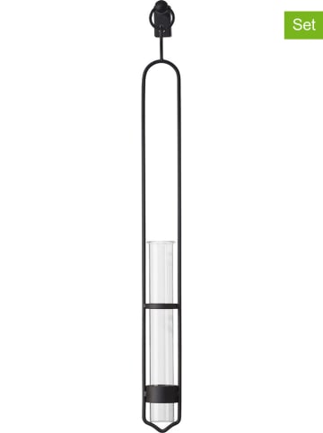 heine home 2er-Set: Wanddekorationen in Schwarz - (B)5 x (H)49 x (T)5 cm