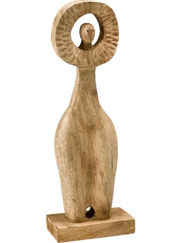 heine home Figurka dekoracyjna w kolorze jasnobrązowym - 18 x 52 x 10,5 cm