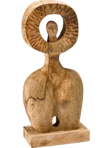 heine home Figurka dekoracyjna w kolorze jasnobrązowym - 17,5 x 42 x 10 cm