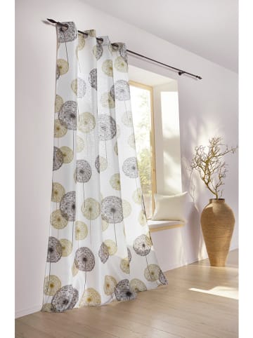 heine home Decogordijn crème/bruin