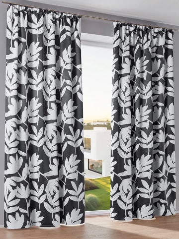 heine home Verduisterend gordijn zwart/wit