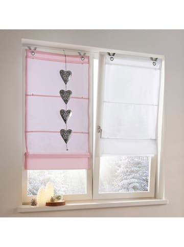 heine home Roleta rzymska w kolorze jasnoróżowym