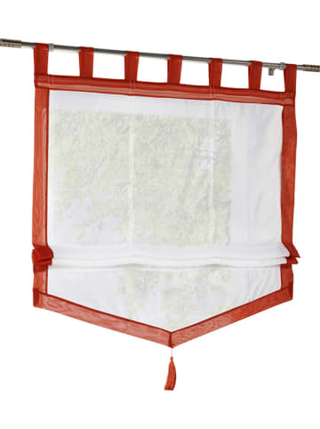 heine home Vouwgordijn wit/oranje