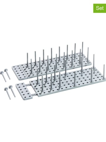 heine home Organizery (2 szt.) w kolorze szarym do szuflady - 45 x 15 x 10 cm