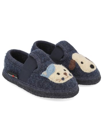 HAFLINGER Pantoffels donkerblauw