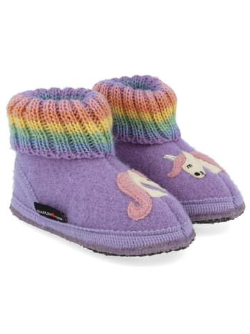 HAFLINGER Pantoffels paars/meerkleurig