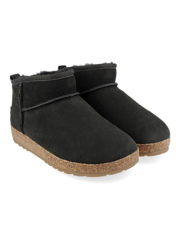 HAFLINGER Leder-Winterboots in Schwarz