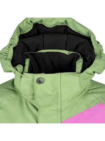 Isbjörn Kombinezon zimowy "Halfpipe" w kolorze zielono-fioletowym