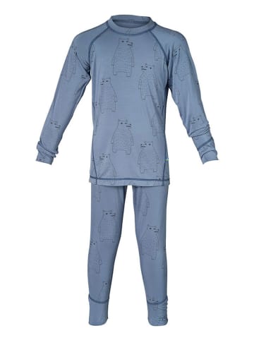 Isbjörn 2-delige fuctioneel ondergoedset "Polarbear" blauw
