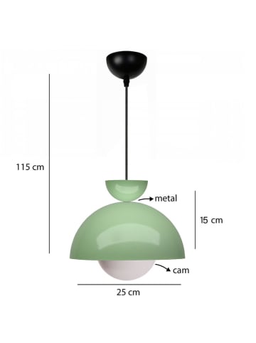 ABERTO DESIGN Hanglamp groen - (H)15 x Ø 25 cm