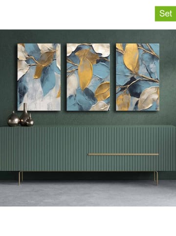 ABERTO DESIGN Druki (3 szt.) na płótnie - 45 x 70 cm