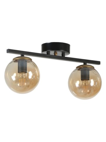 ABERTO DESIGN Plafonnière zwart/beige - (B)36 x (H)20 cm