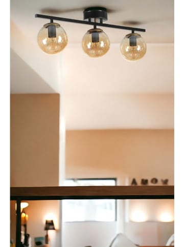 ABERTO DESIGN Lampa sufitowa w kolorze czarno-beżowym - 20 x 56 cm