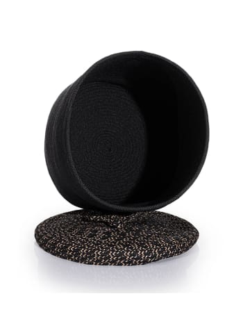 ABERTO DESIGN Opbergmand zwart - (H)50 x Ø 36 cm