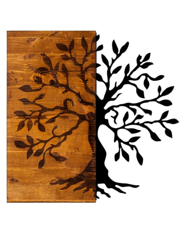 ABERTO DESIGN Dekoracja ścienna "Agac" - 58 x 58 cm