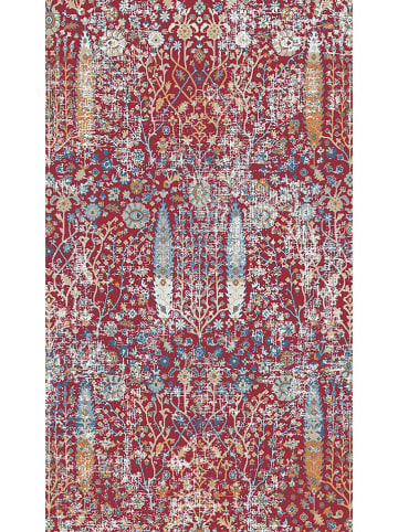 ABERTO DESIGN Kurzflor-Teppich in Rot/ Blau