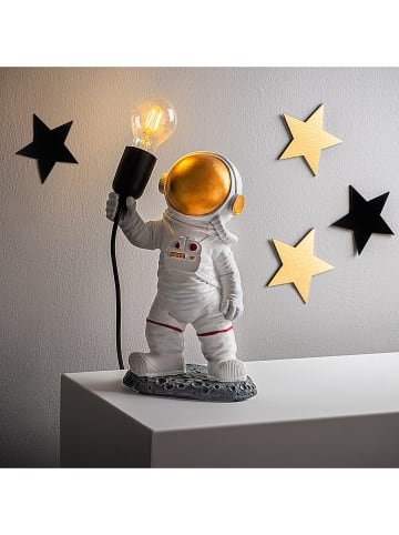 ABERTO DESIGN Lampa dekoracyjna "Astronaut" w kolorze białym - wys. 32 cm