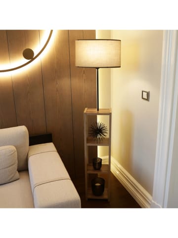 ABERTO DESIGN Lampa stojąca w kolorze jasnobrązowo-beżowym - wys. 150 x Ø 38 cm