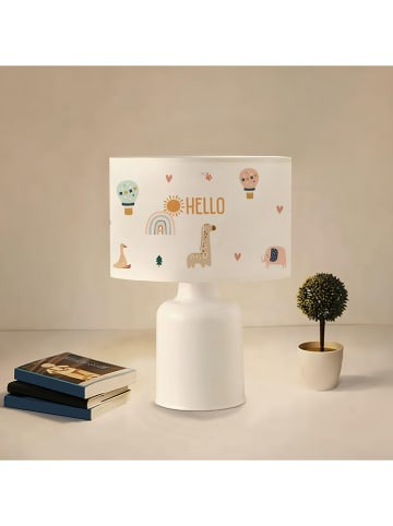 ABERTO DESIGN Lampa stołowa w kolorze kremowo-białym - wys. 32 x Ø 24 cm