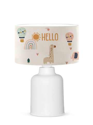 ABERTO DESIGN Lampa stołowa w kolorze kremowo-białym - wys. 32 x Ø 24 cm