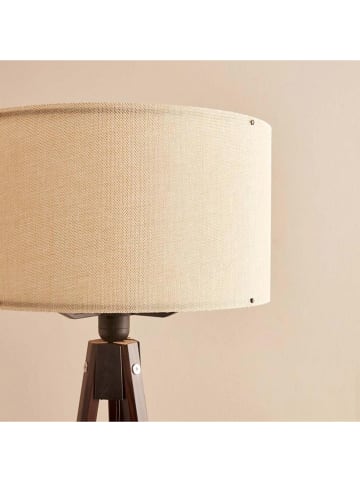 ABERTO DESIGN Staande lamp crème/bruin - (H)140 cm