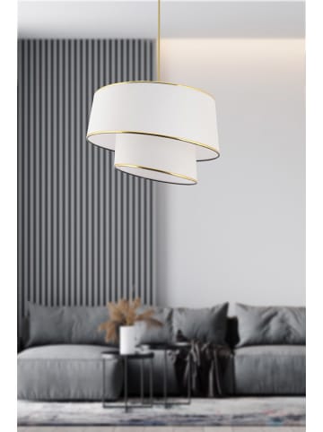 ABERTO DESIGN Lampa wisząca w kolorze białym - wys. 20 x Ø 32 cm