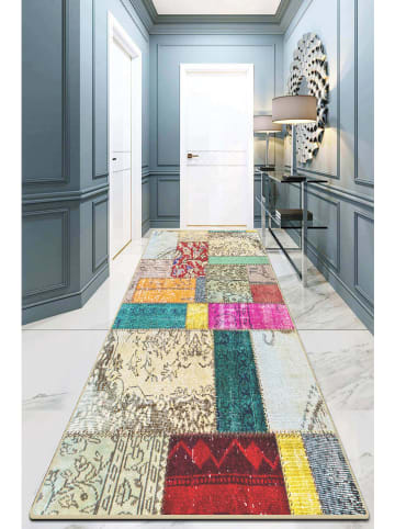 ABERTO DESIGN Laagpolige loper meerkleurig