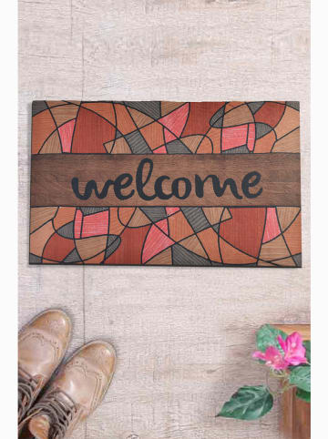 ABERTO DESIGN Deurmat "Come" meerkleurig