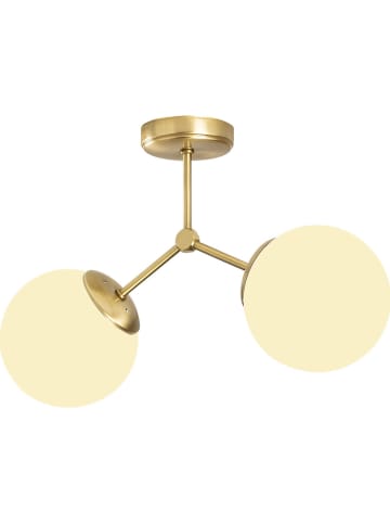 Opviq Deckenleuchte in Gold/ Weiß - (B)44 x (T)15 cm