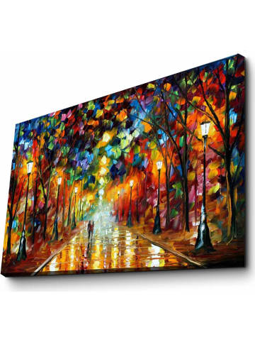 ABERTO DESIGN Leinwanddruck "Rain's Rustle In The Park" - (B)70 x (H)45 cm
