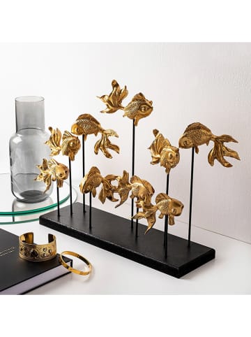 ABERTO DESIGN Decoratief object "Goudvis" goudkleurig - (B)42 x (H)28 cm