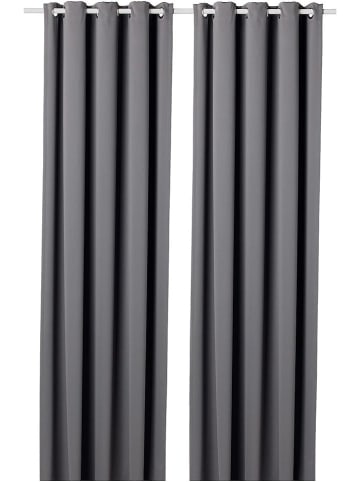 ABERTO DESIGN Zasłona w kolorze antracytowym