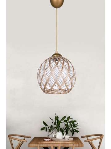 ABERTO DESIGN Lampa wisząca w kolorze złoto-srebrno-białym - Ø 22 cm