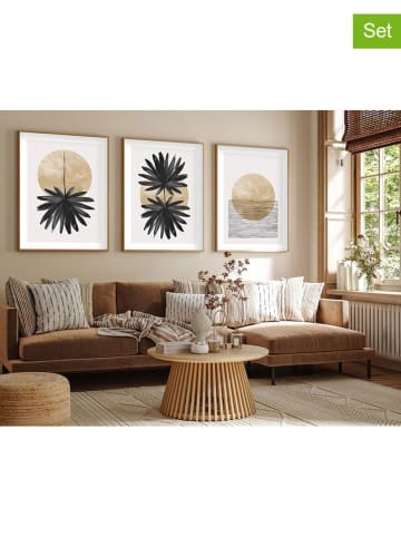 ABERTO DESIGN Druki artystyczne (3 szt.) w ramce