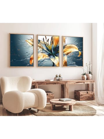 ABERTO DESIGN 3-delige set: ingelijste kunstdrukken