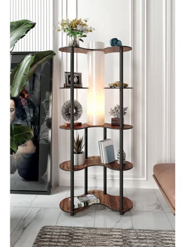 ABERTO DESIGN Lampa stojąca w kolorze brązowo-czarnym - 65 x 150 x 35 cm