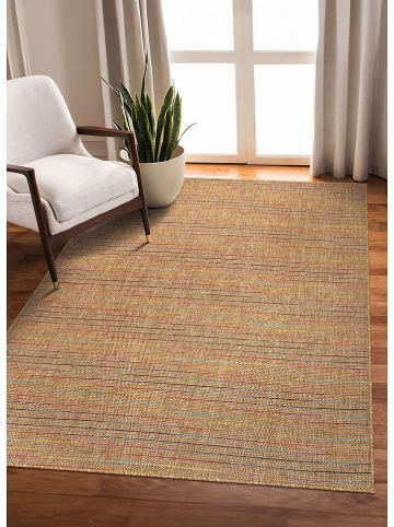 ABERTO DESIGN Kurzflor-Teppich in Hellbraun