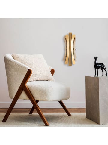 ABERTO DESIGN Wandlamp goudkleurig - (B)17 x (H)48 cm