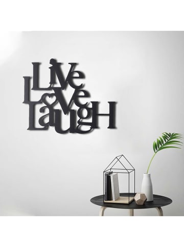 ABERTO DESIGN Dekoracja ścienna "Live Love Laugh" - 49 x 40 cm