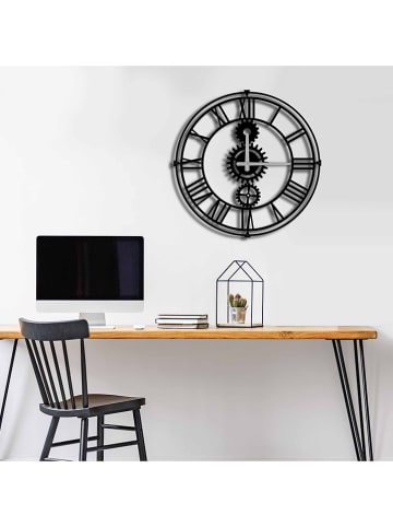 Mioli Zegar ścienny w kolorze czarnym - Ø 49 cm