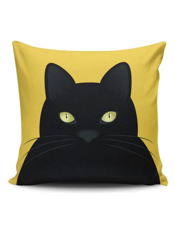 ABERTO DESIGN Poszewka w kolorze czarno-żółtym na poduszkę
