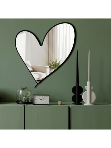ABERTO DESIGN Spiegel zwart - (B)43 x (H)48 cm