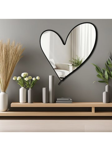 ABERTO DESIGN Spiegel zwart - (B)43 x (H)48 cm