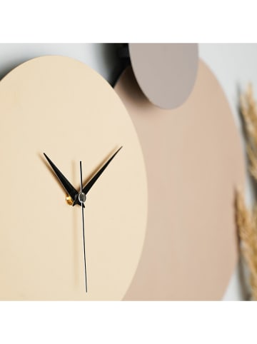 ABERTO DESIGN Wandklok "Pavimento" beige/crème - Ø 48 cm