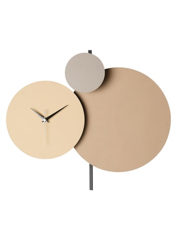 ABERTO DESIGN Wandklok "Pavimento" beige/crème - Ø 48 cm